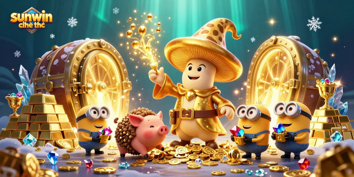 Engage with the magic of sunwin chính thức, where treasures burst forth in a stunning 3D casino scene.