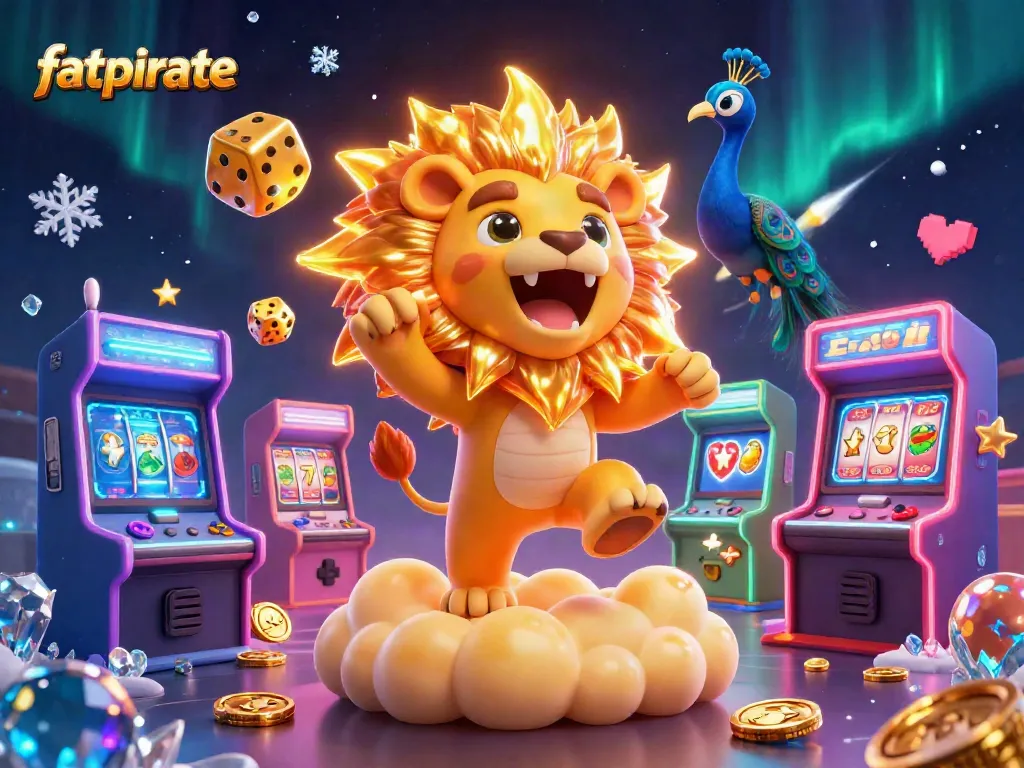 Engage with the fatpirate casino scene featuring vibrant game elements and dynamic characters.